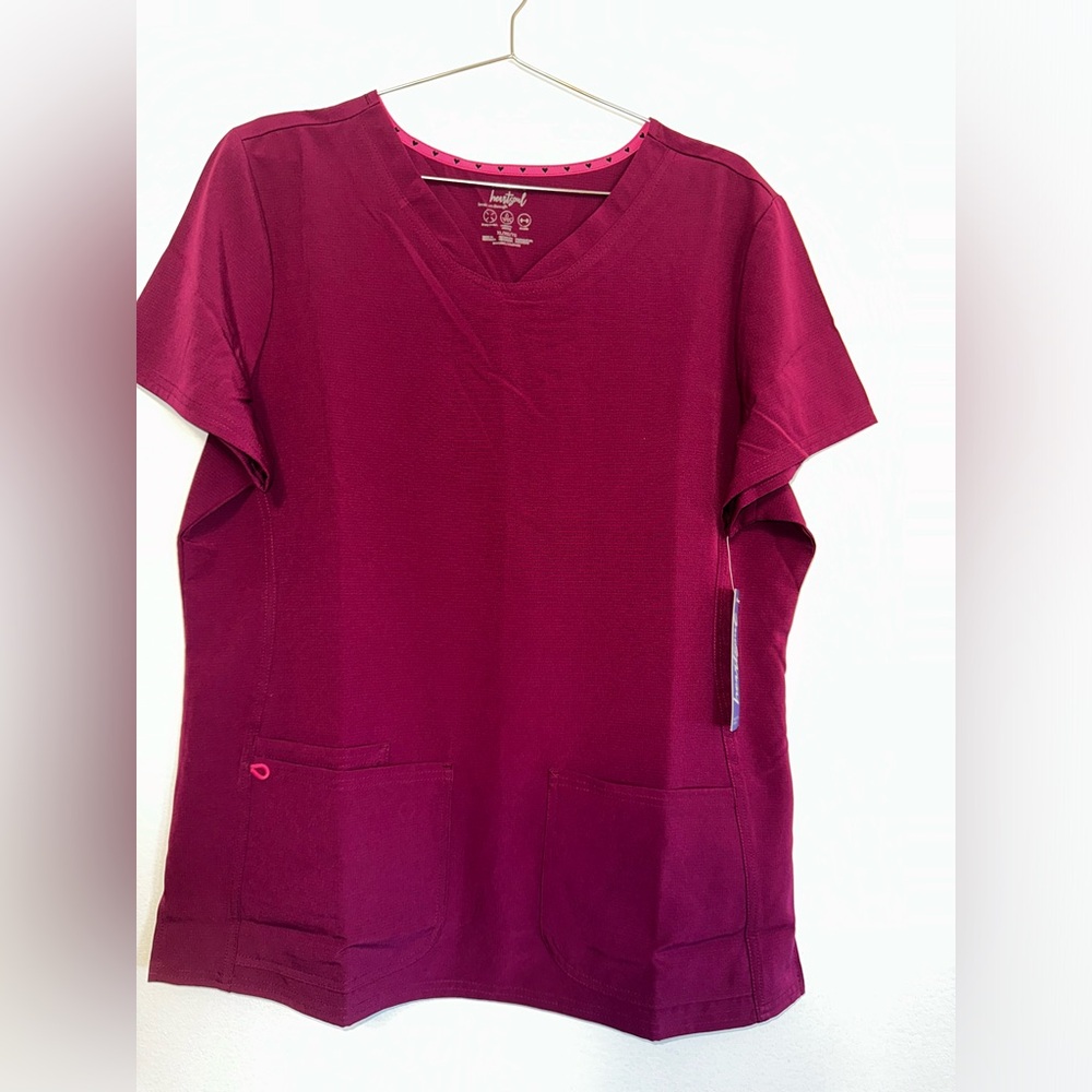 Heart soul scrub top